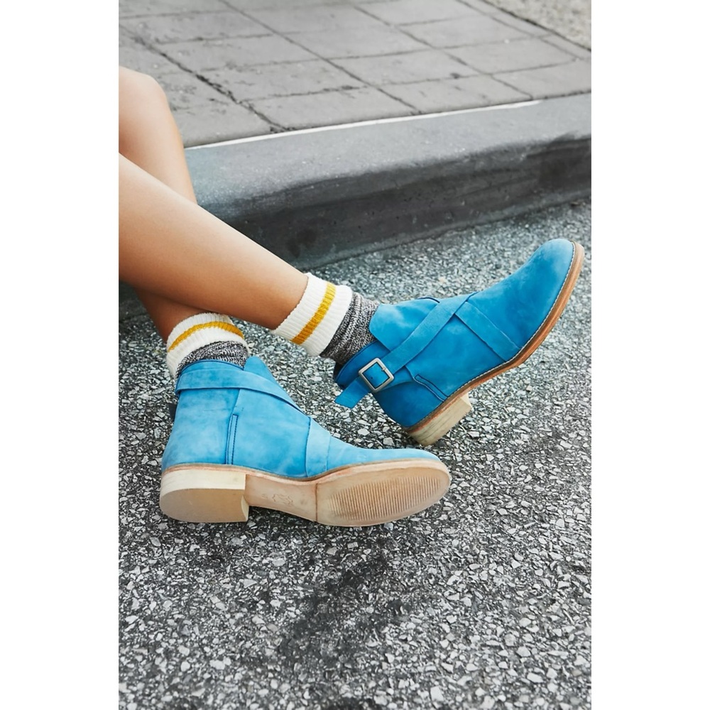 Free People Las Palmas Ankle Boot in Azul - Size 39 (Size 8.5)